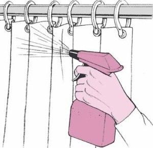 Limpiar cortinas y mamparas
