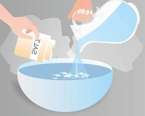 Limpiar plata con sal